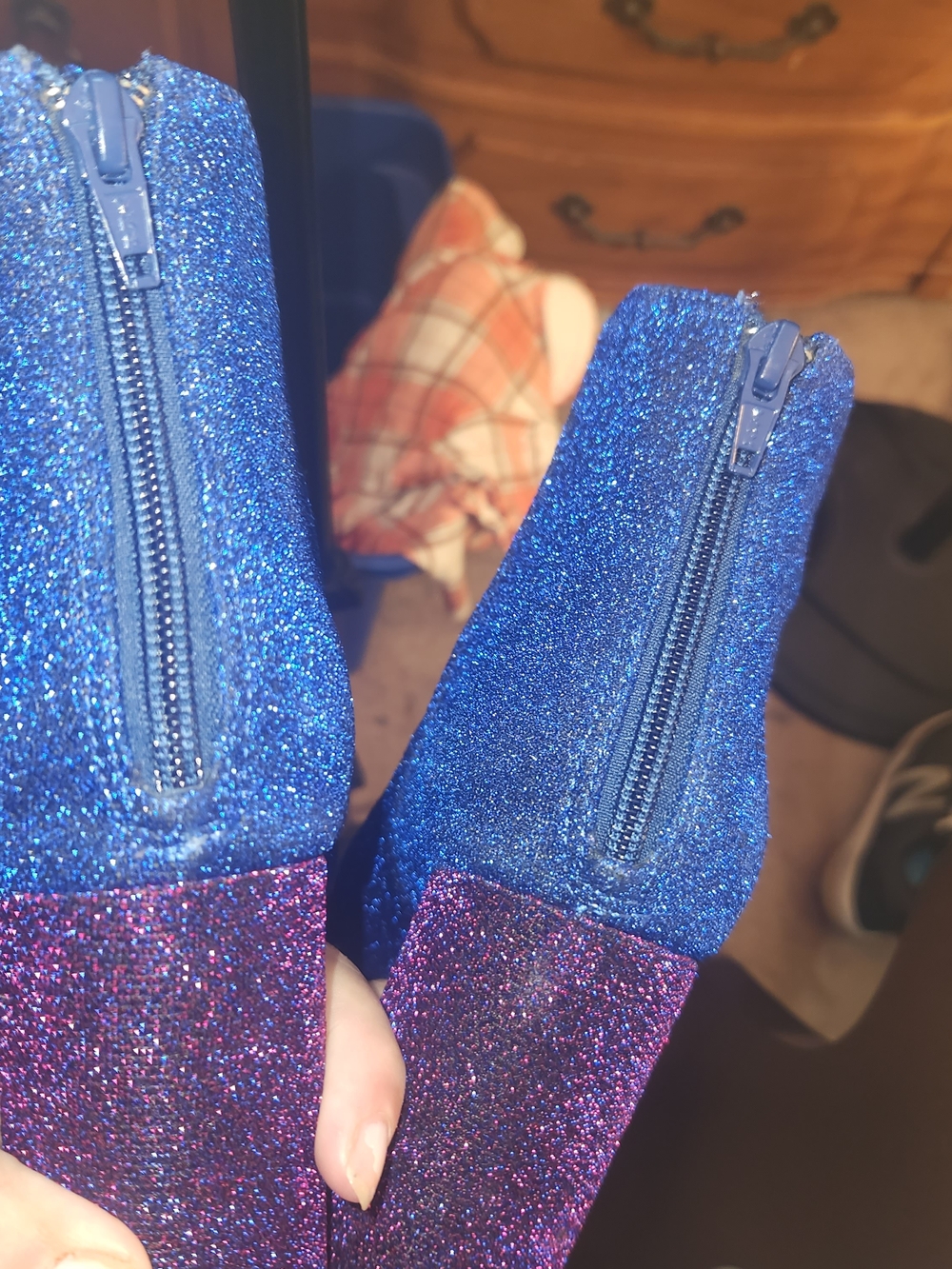 Katy Perry Collections Sparkle Royal Blue Ankle Boots - Picture 4 of 7